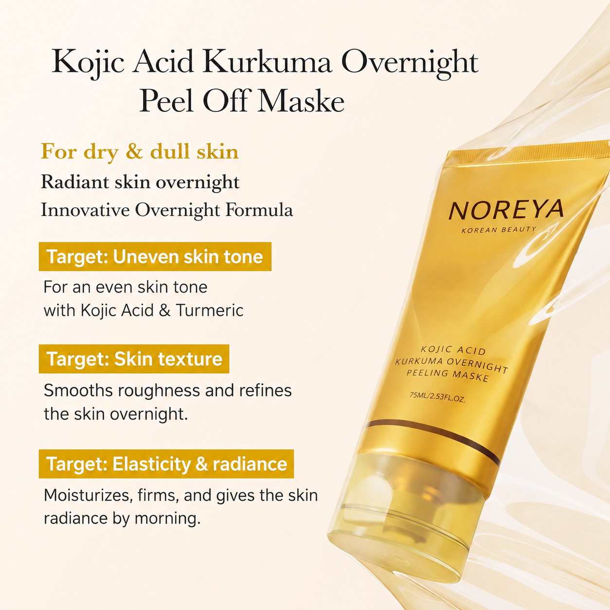 Kojic Acid Turmeric Overnight Mask